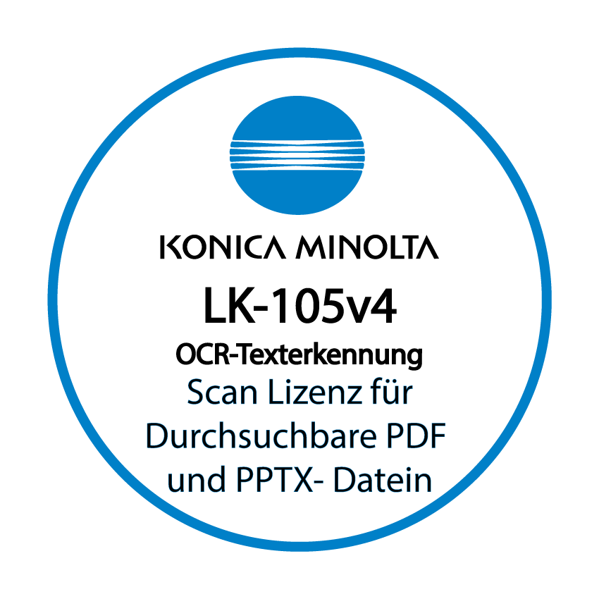 Konica Minolta - Scan Lizenz LK-105v4 - OCR Texterkennung