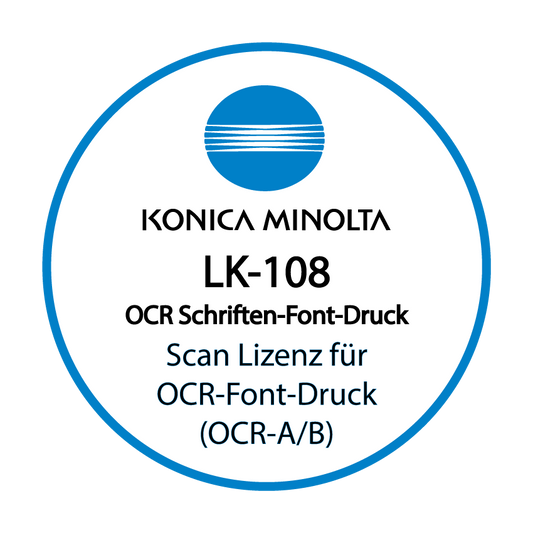 Konica Minolta - Scan Lizenz LK-108 - OCR Font Druck