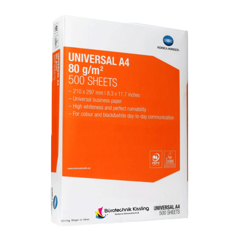 Konica Minolta Kopierpapier Universal 80g/m² 500 Blatt DINA4