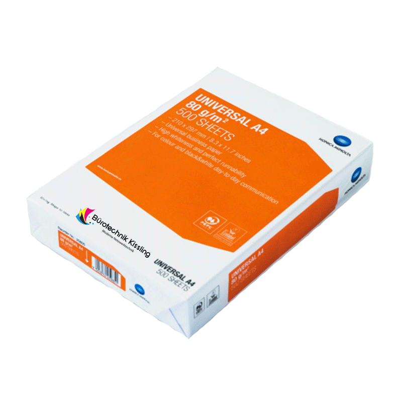 Konica Minolta Kopierpapier Universal 80g/m² 500 Blatt DINA4